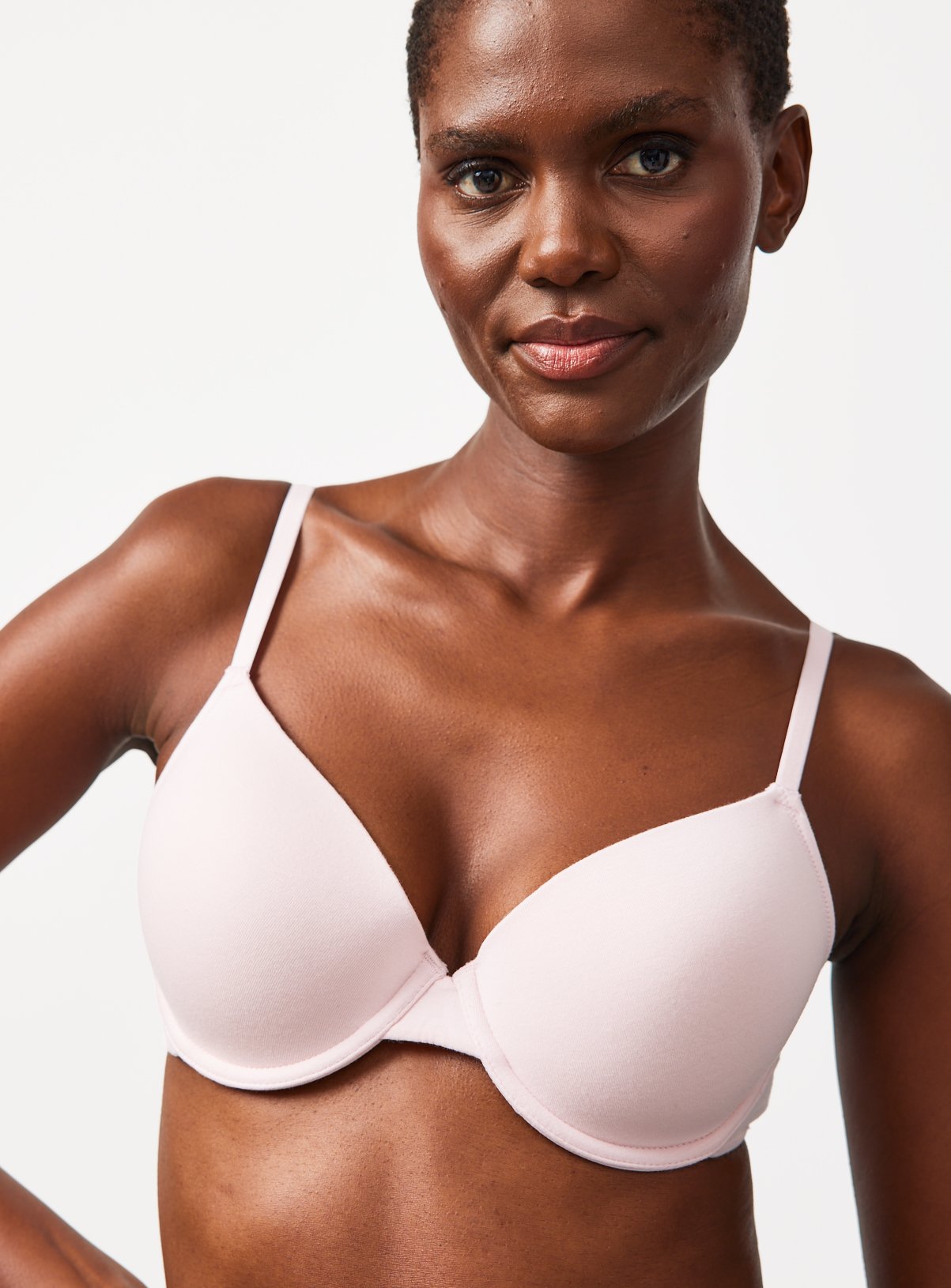 Navy & Pink Full Cup Bras 3 Pack 40E - Image 2 thumbnail